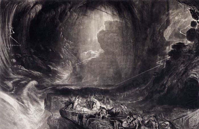 John Martin The Evening of the Deluge oil painting picture